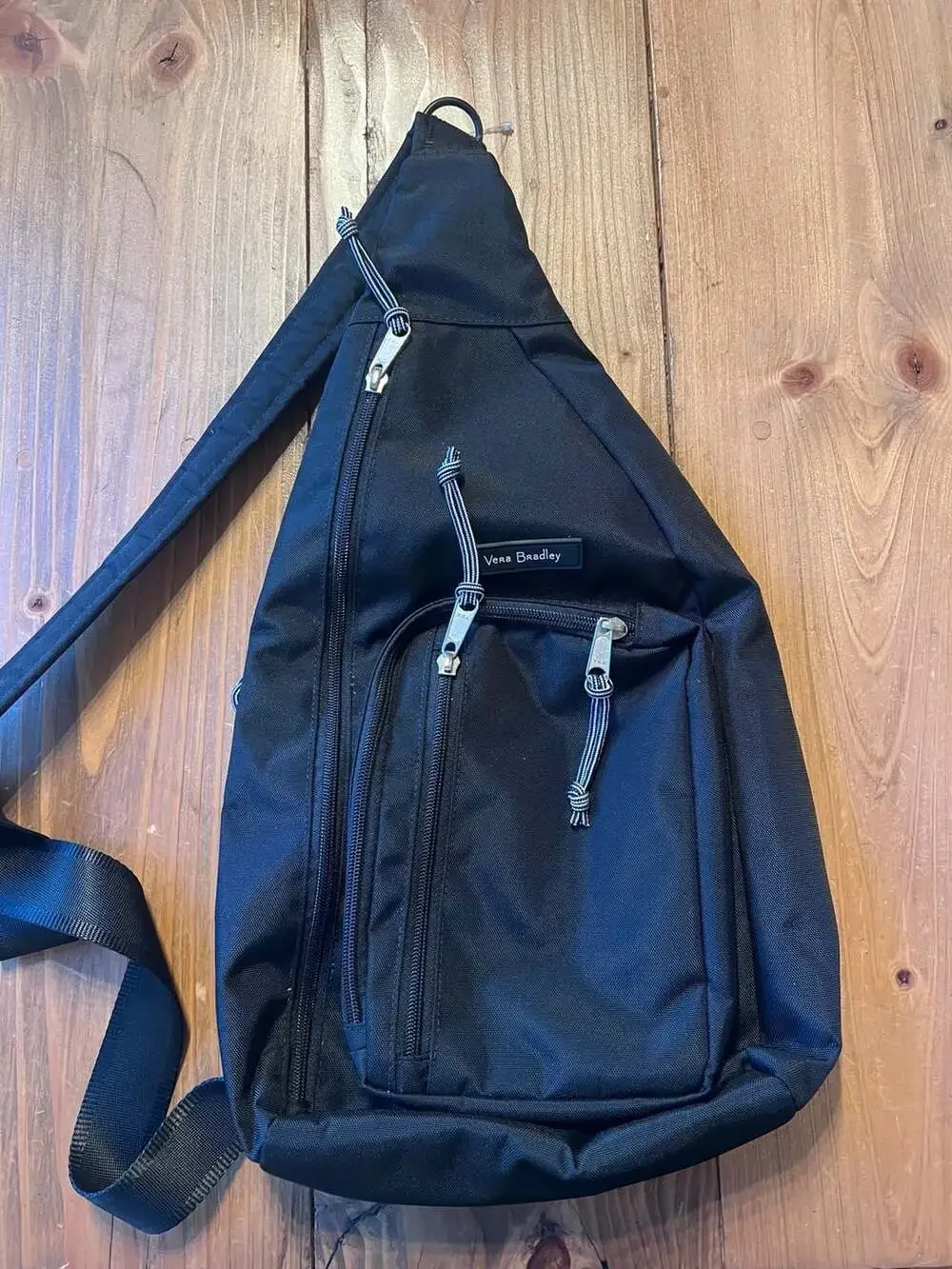 Vera Bradley Sling Backpack Black Reactive